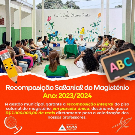 📚✨ Recomposição Salarial do Magistério – 2023/2024